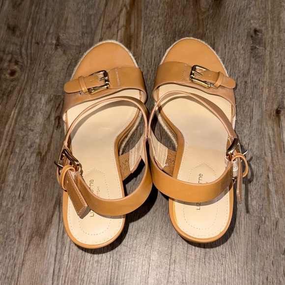 Liz Claiborne • Marley Wedge Memory Foam Buckle Sandals - Picture 6 of 13
